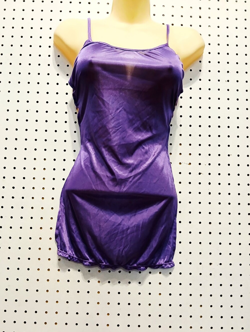 Purple Satin Cami Slip Dress - Women Other